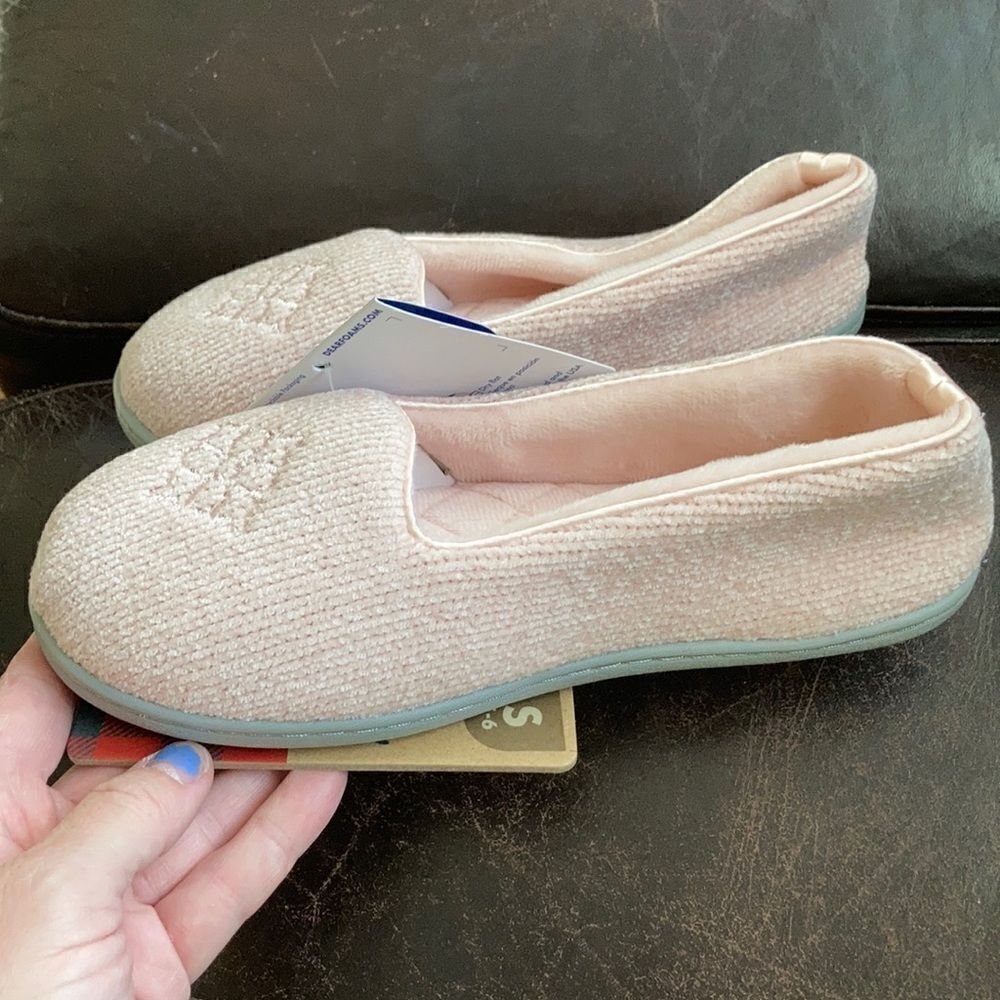 Dearfoams Rebecca Chenille Closed Back Slippers